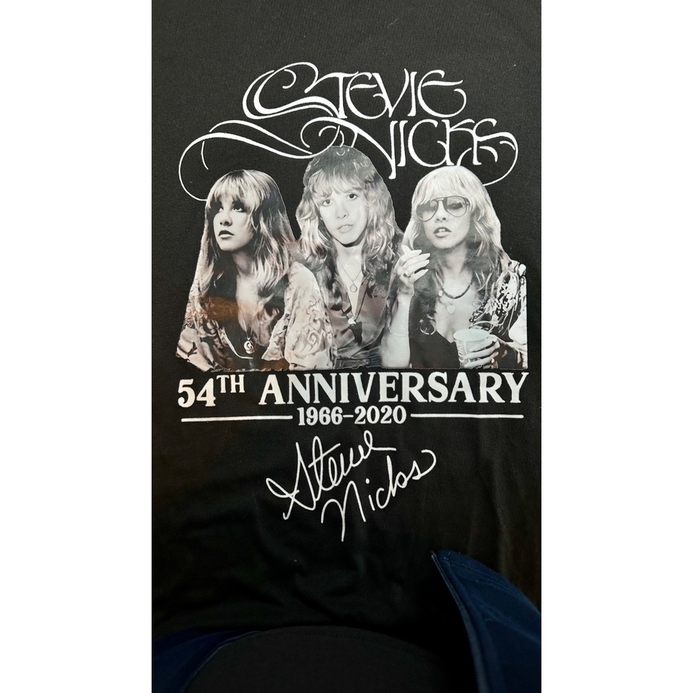 Stevie Nicks 54th Anniversary 1966-2020 Black Graphic T Shirt XL
